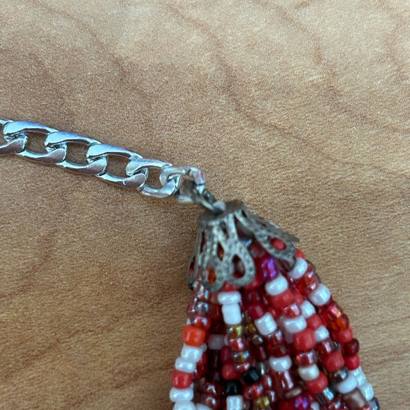 Multi-Colour Beaded Necklace - Picture 3 of 3